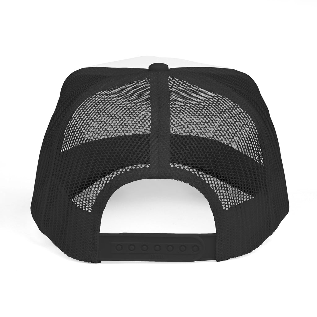 Smoking Cat Trucker Cap — Retro Mesh Back Hat for Cat Lovers