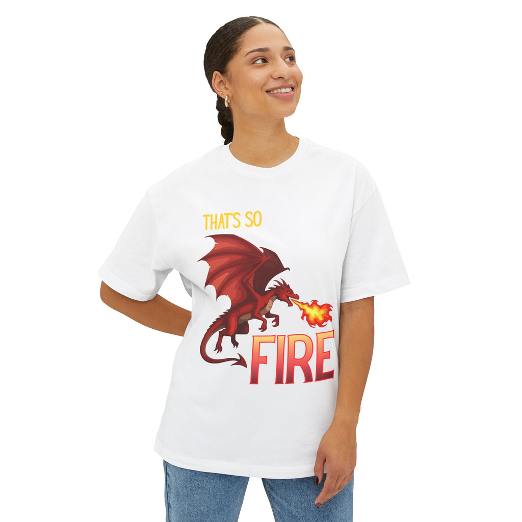 That's So Fire Dragon Tee — Vintage Fire-Breathing Graphic T-Shirt