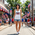 'MERICA 250th Racerback Tank Top — Patriotic 1776–2026 Independence Day Tank